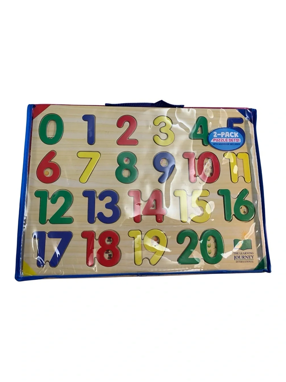 New The Learning Journey Wooden Puzzle Set with a Workbook. Includes 2 Puzzles